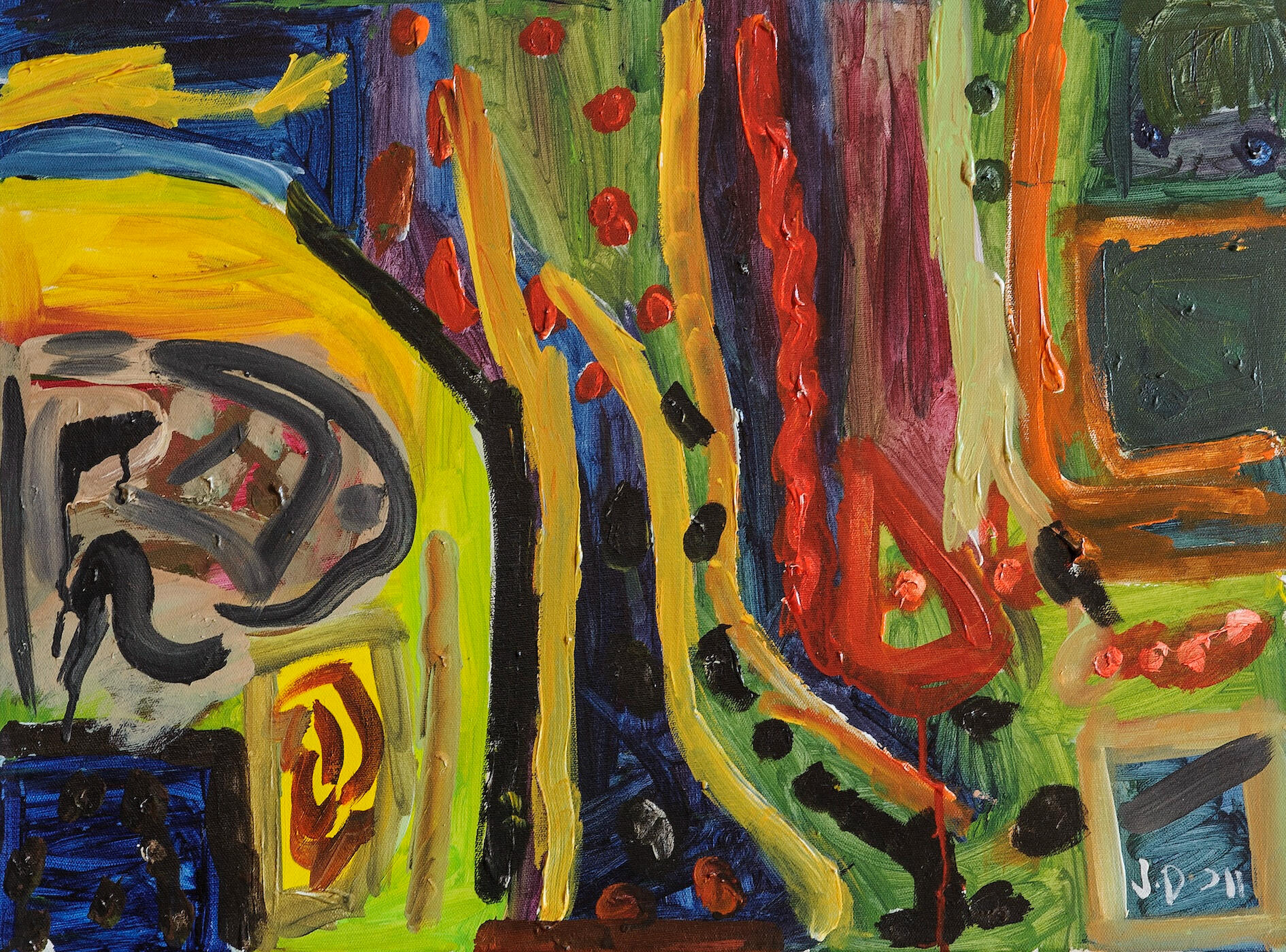 Price : $250.00 Name : Hidden Maze (60 X 45 cm)