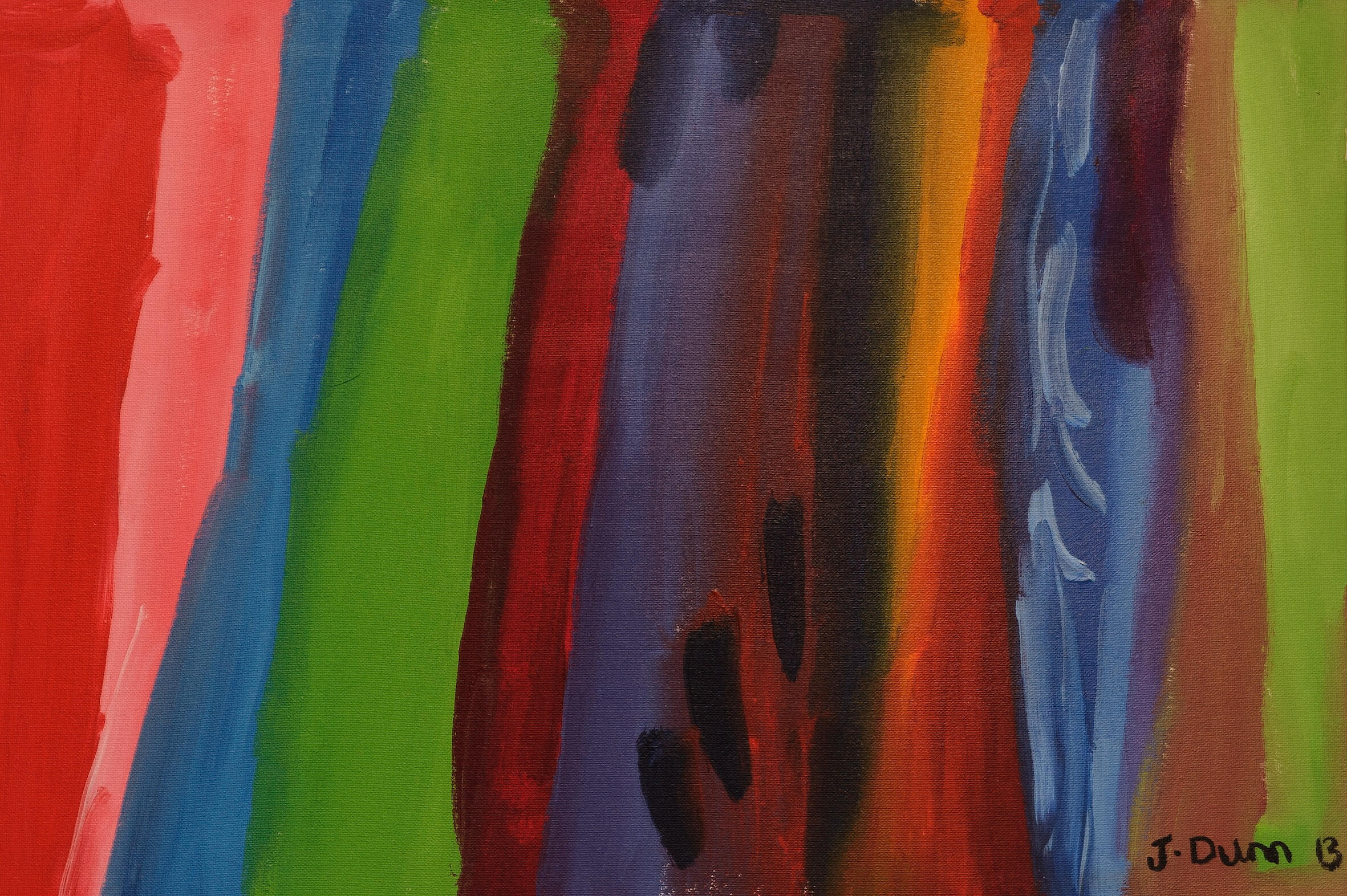 Price : $200 Name : Vertical Streams (59 X 39 cm)