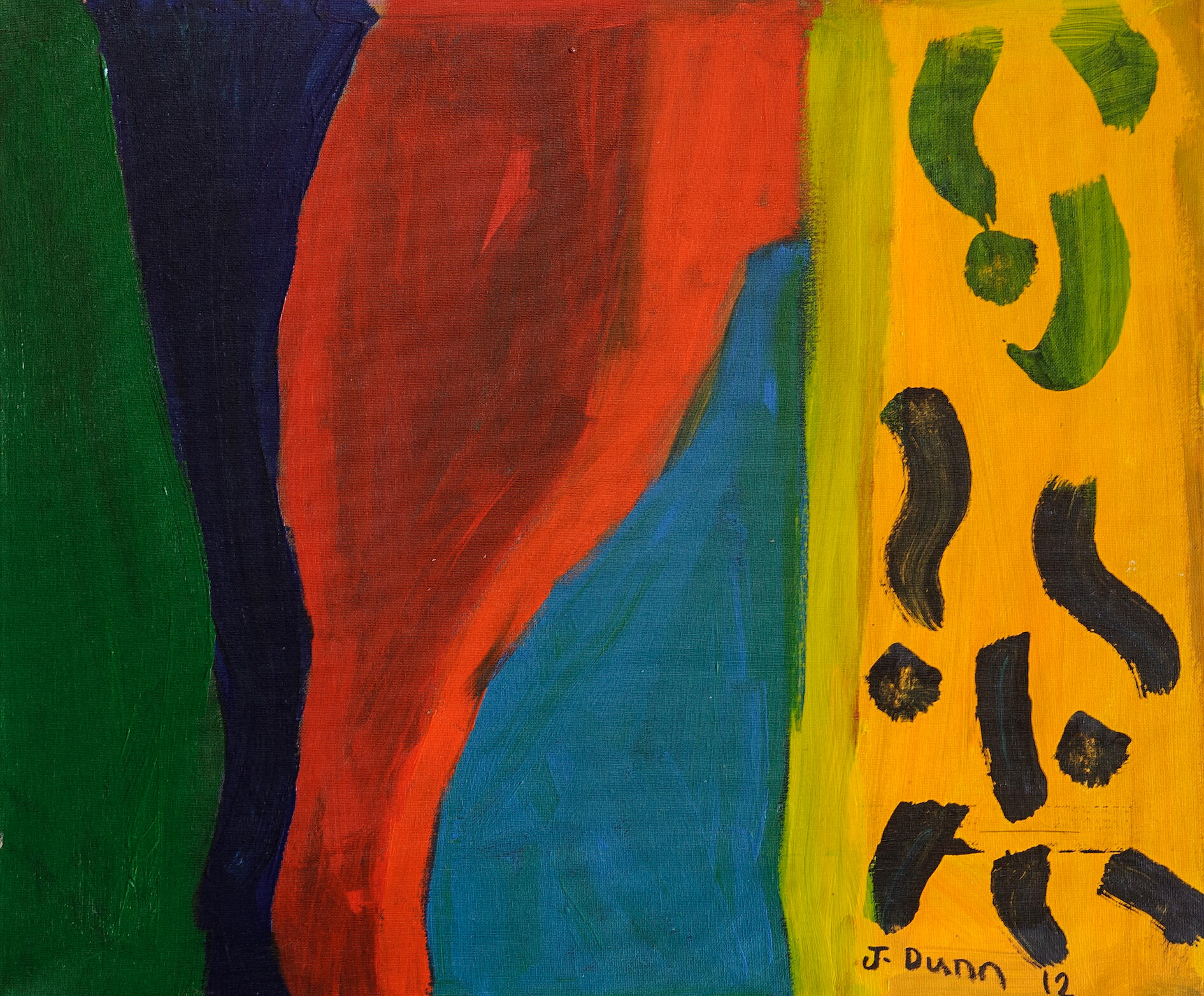 Price : $250.00 Name : Erupting Larvae (60 X 50 cm)
